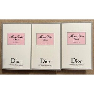 Miss Dior Chérie EDP Sample Lot of 3 x Deluxe Spray Vials New